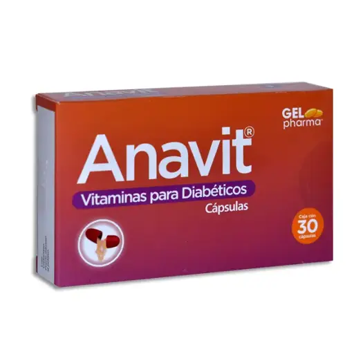 [7502227421772] ANAVIT VITAMINAS PARA DIABETICOS Capsulas - c/30