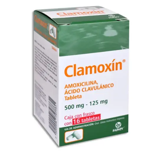 [7502009747731] CLAMOXIN 500/125MG Tabletas - c/16
